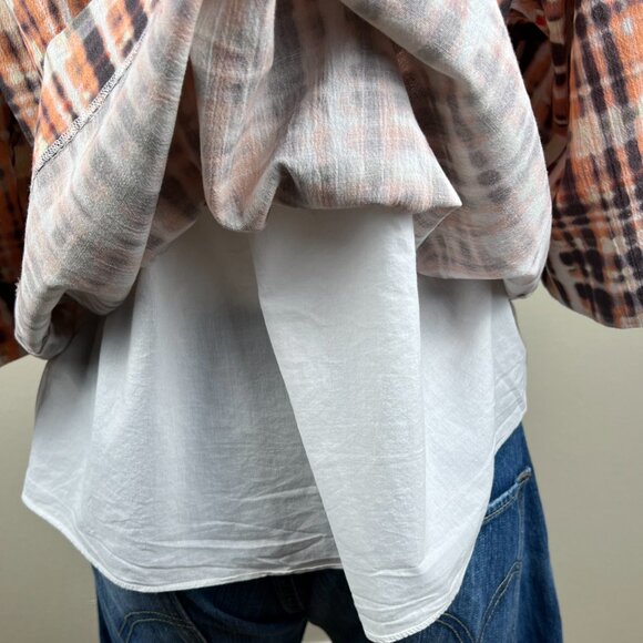 JOIE Lyell Twist Front Printed Cotton Top - Picture 6 of 12